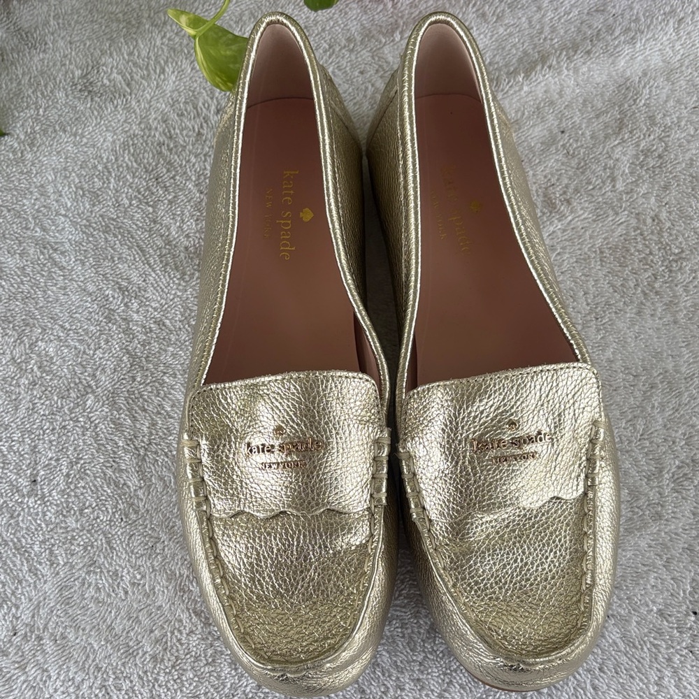 Kate Spade Metallic Gold Flats
